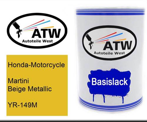 Honda-Motorcycle, Martini Beige Metallic, YR-149M: 500ml Lackdose, von ATW Autoteile West.